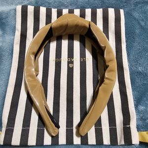 Lele Sadoughi Tan Faux Leather Headband